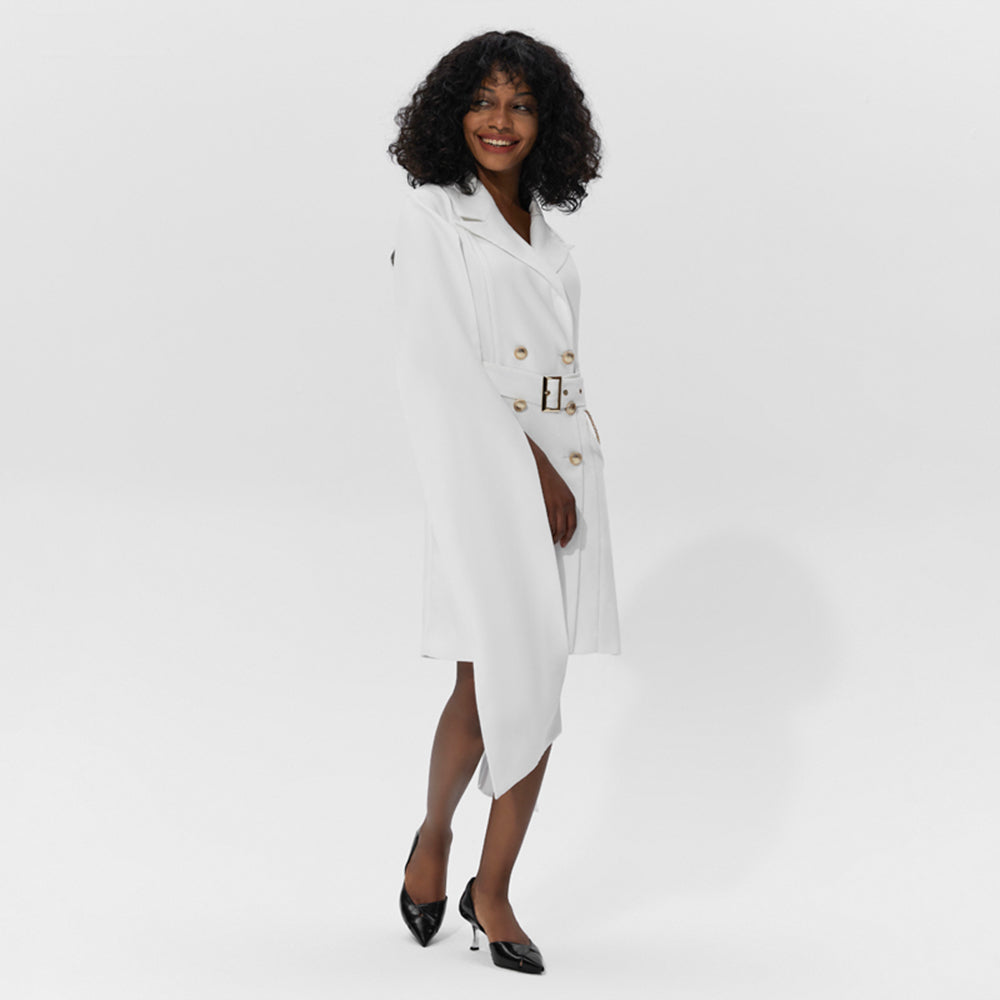 Nouveauté mode Blazer robes robe de costume Midi pour les femmes